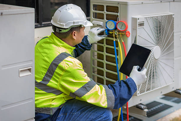 Professional Hvac technician working in Princeton, NJ